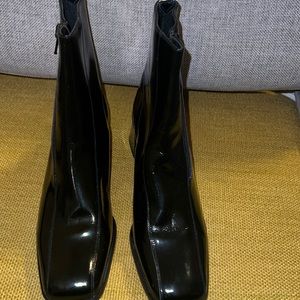 Guess metallic blue boots